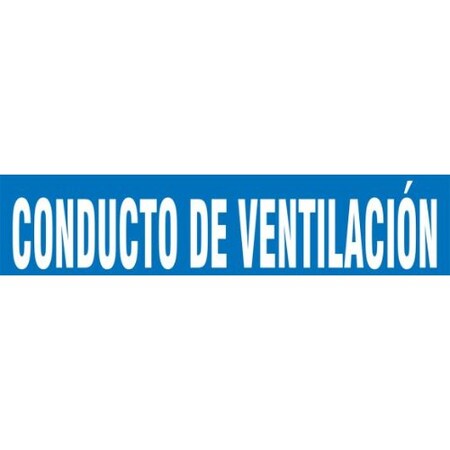 Accuform SPANISH PIPE MARKER CONDUCTO DE SHRPK724STE SHRPK724STE